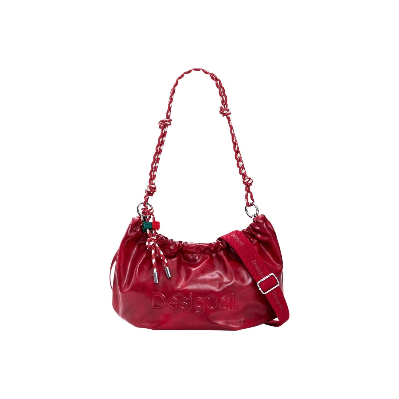 2454716 Desigual Borsa Rossa Tracolla Poliestere