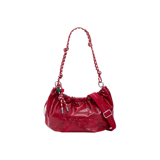 2454716 Desigual Borsa Rossa Tracolla Poliestere