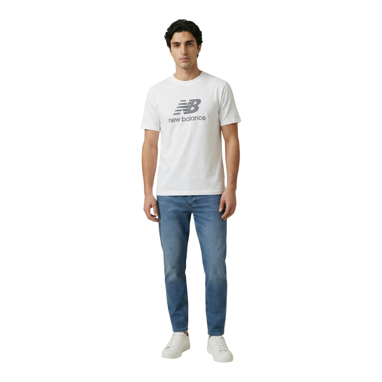 2452813 New Balance T-Shirt Bianco Uomo