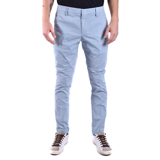 2430590 Dondup Pantaloni Azzurro Cotone Elastan Uomo