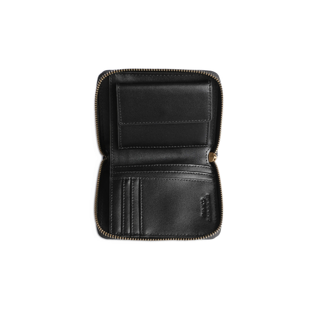 2193674 Pinko Portafogli Nero Pelle Cerniera Scomparti Donna