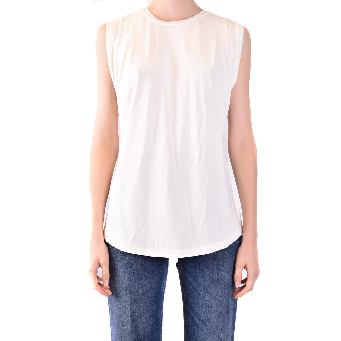 489609 Michael Kors Canotta Bianca Cotone Donna