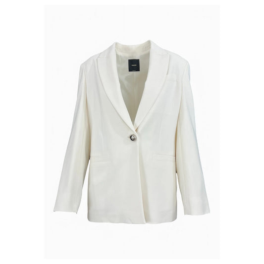 2442737 Pinko Giacca Bianca Donna Viscosa 96% Elastan 4%