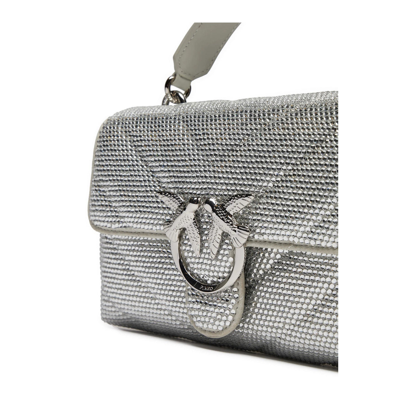 2438282 Pinko Borsa Argento con Strass Donna