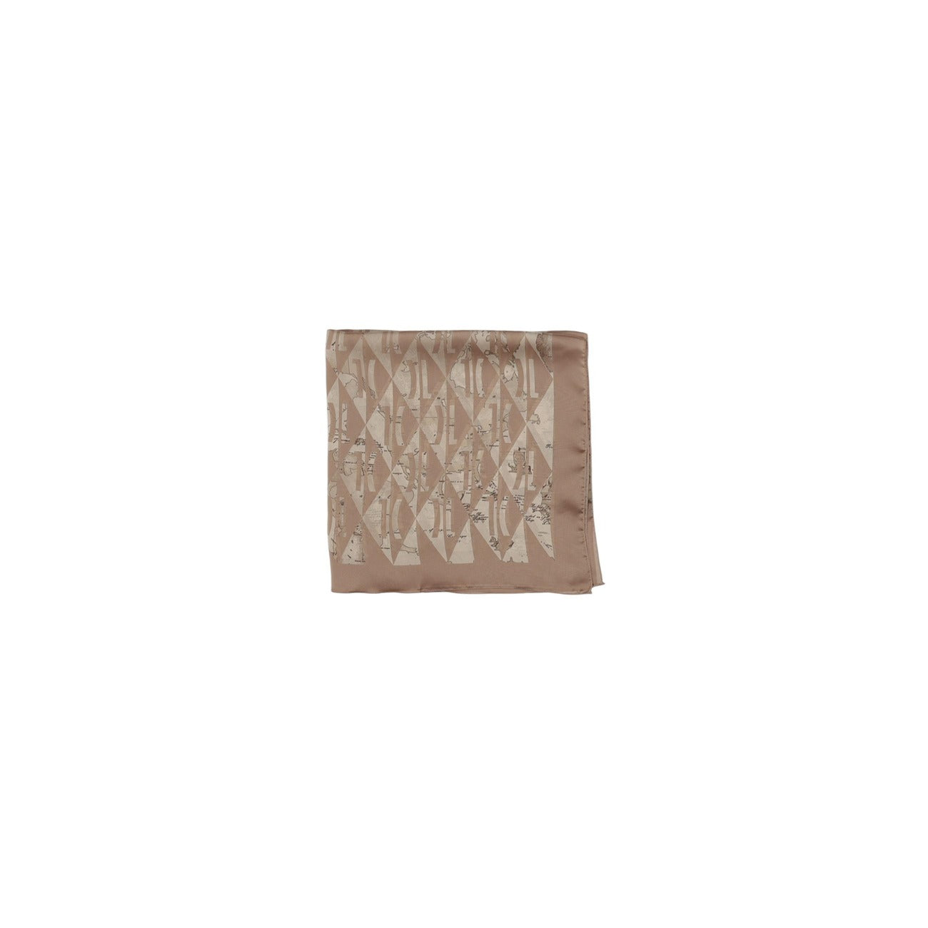 2457537 Alviero Martini Prima Classe Sciarpa Beige Stampa Donna