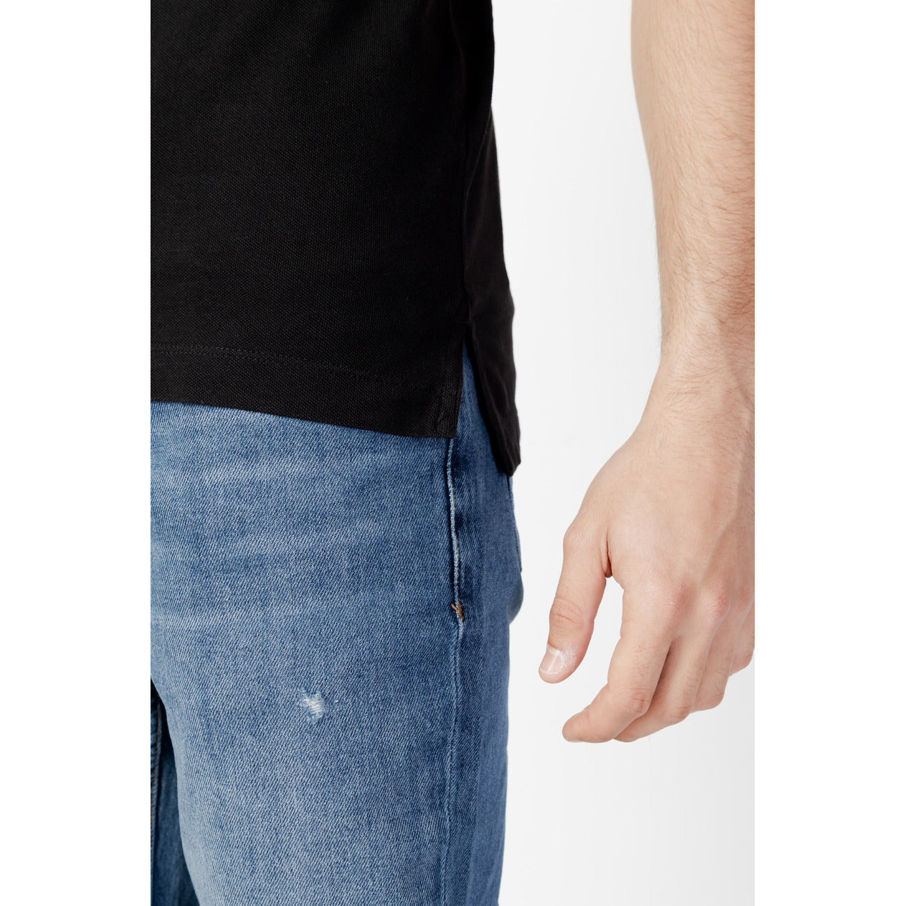 426602 Tommy Hilfiger Jeans Polo Nero Uomo