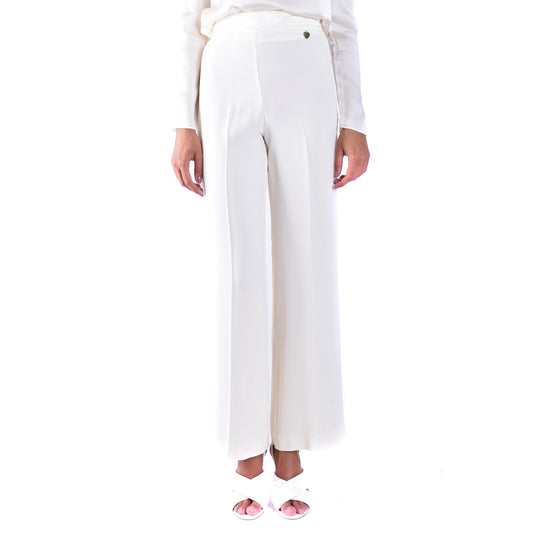 489457 Twinset Pantaloni Bianchi Donna Primavera/Estate