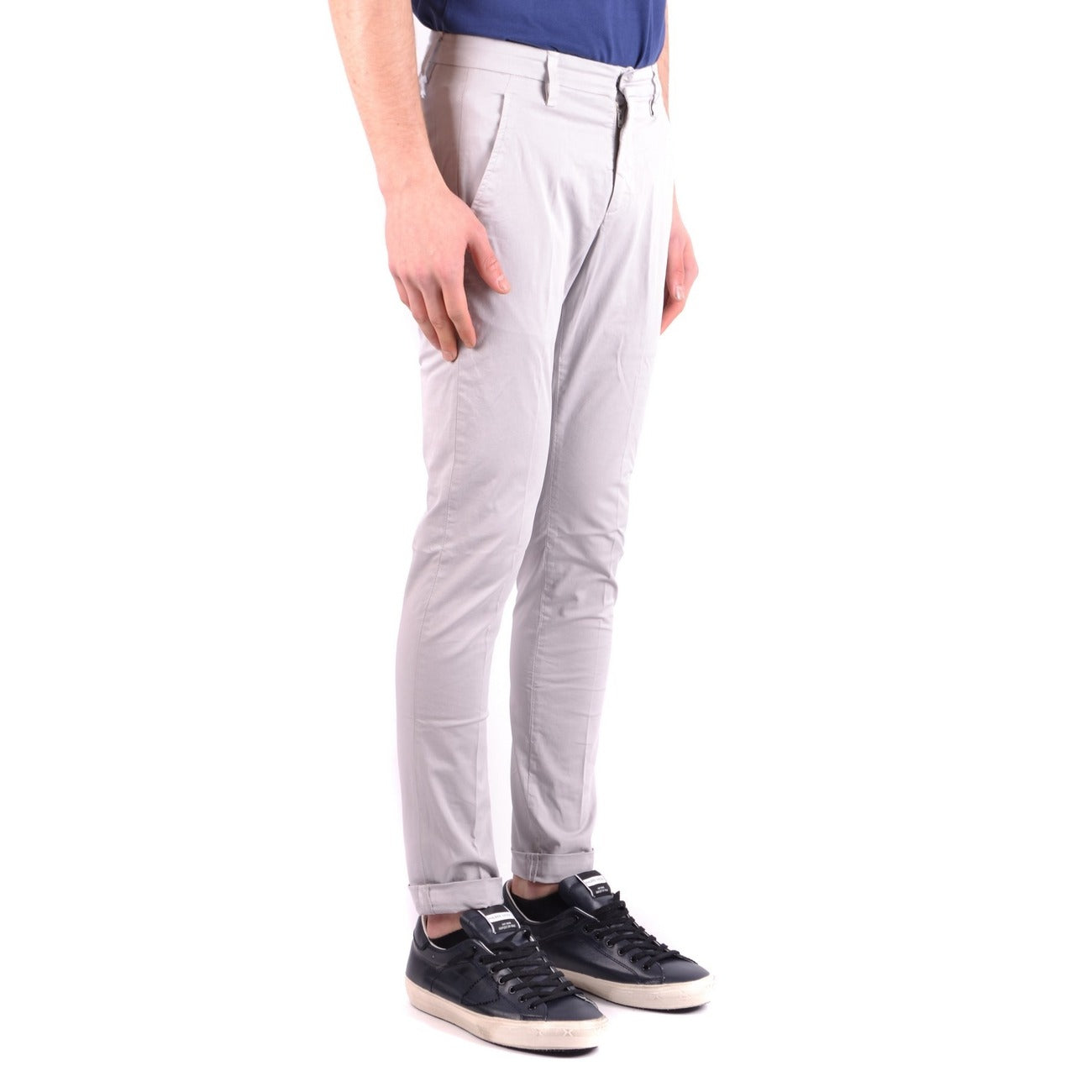 2429837 Dondup Pantaloni Grigio Cotone Elastan Uomo