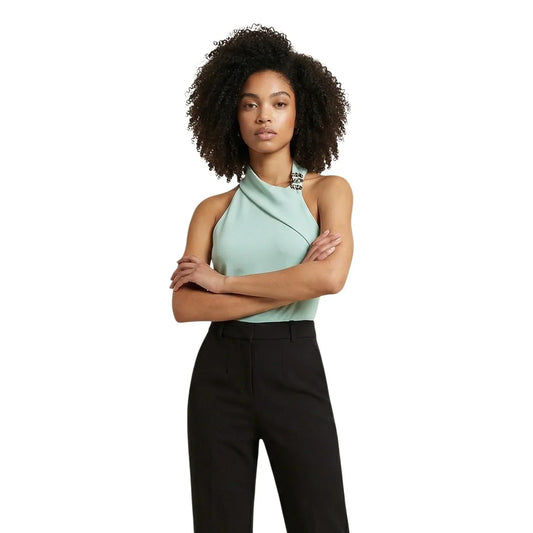 514486 Artigli Top Verde Donna