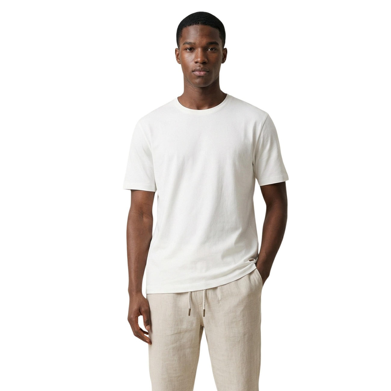 2455671 Gianni Lupo T-Shirt Bianca Uomo