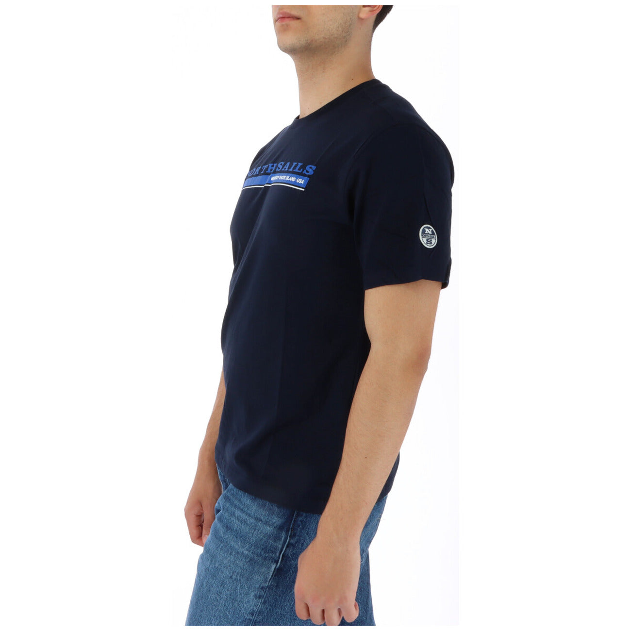 378121 North Sails T-Shirt Blu Stampa Uomo