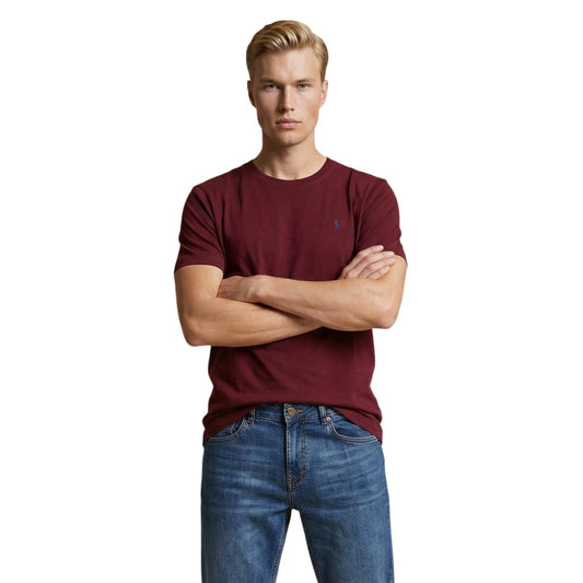 2460681 U.S. Polo Assn. T-Shirt Bordeaux Uomo