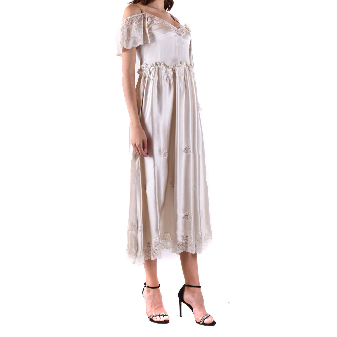 511979 Twinset Abito Bianco Donna Primavera/Estate