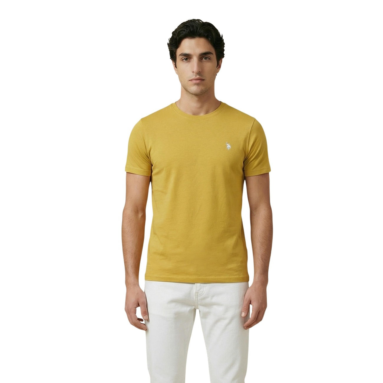 2452651 U.S. Polo Assn. T-Shirt Gialla Uomo