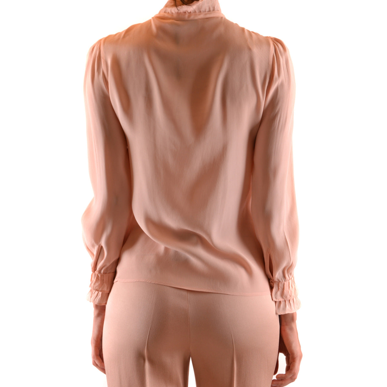 487483 Twinset Simona Barbieri Camicia Rosa Maniche Lunghe Donna