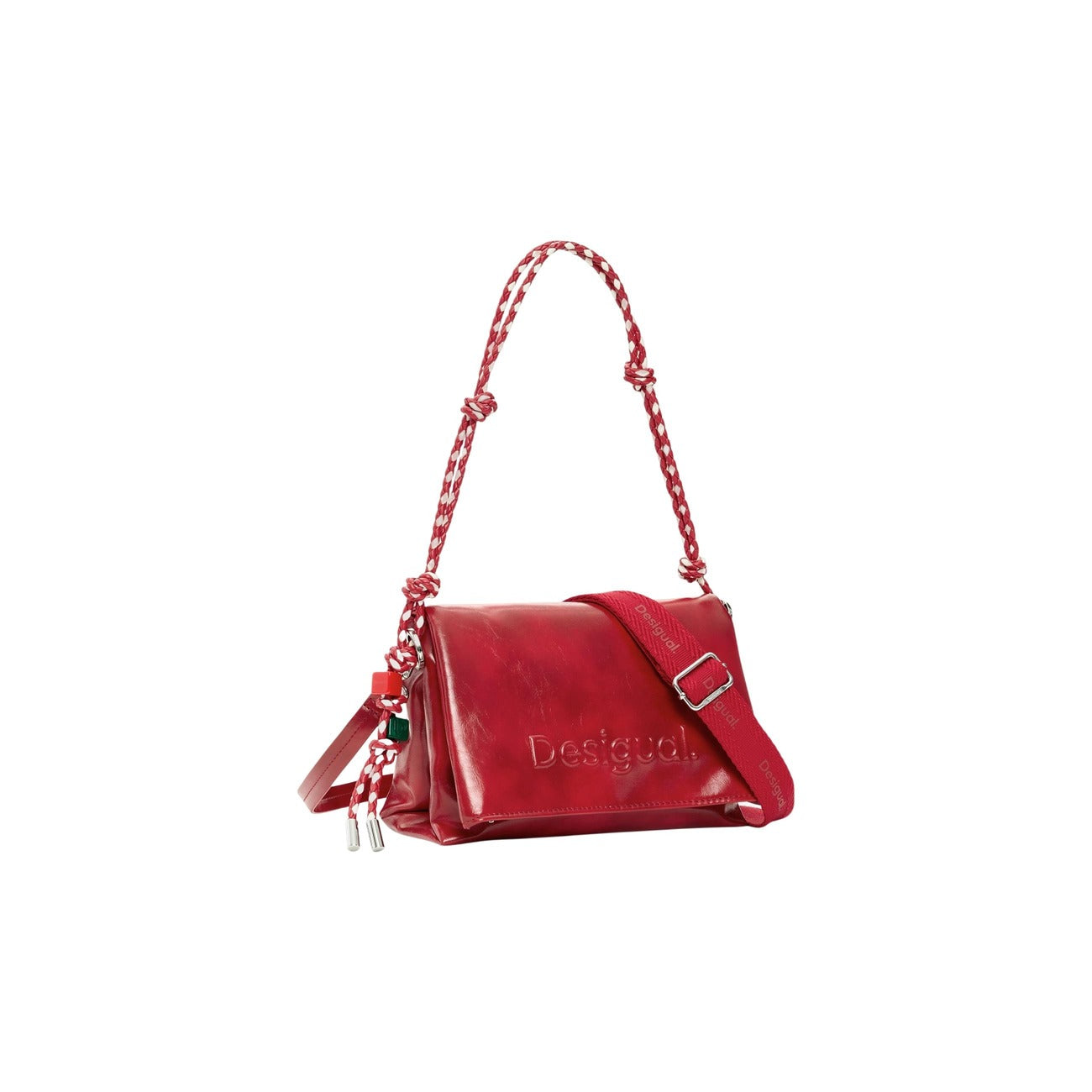 2453182 Desigual Borsa Rossa Tracolla Poliestere