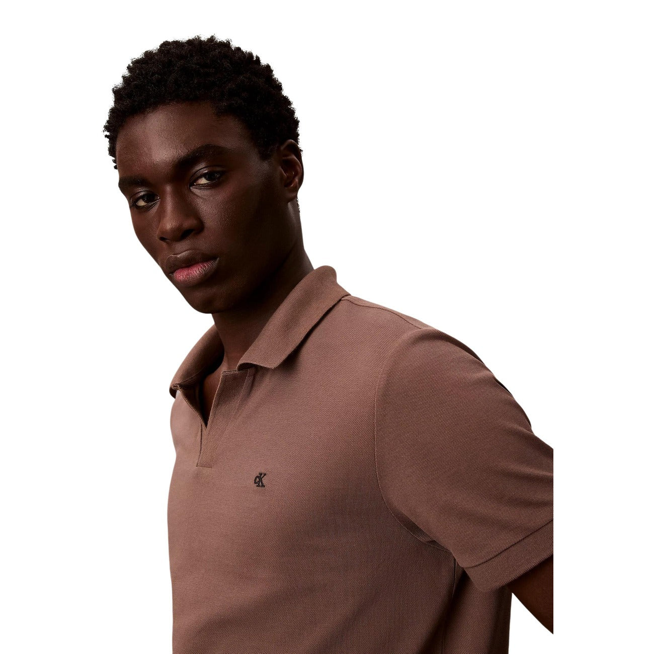 2459983 Calvin Klein Jeans Polo Marrone Uomo