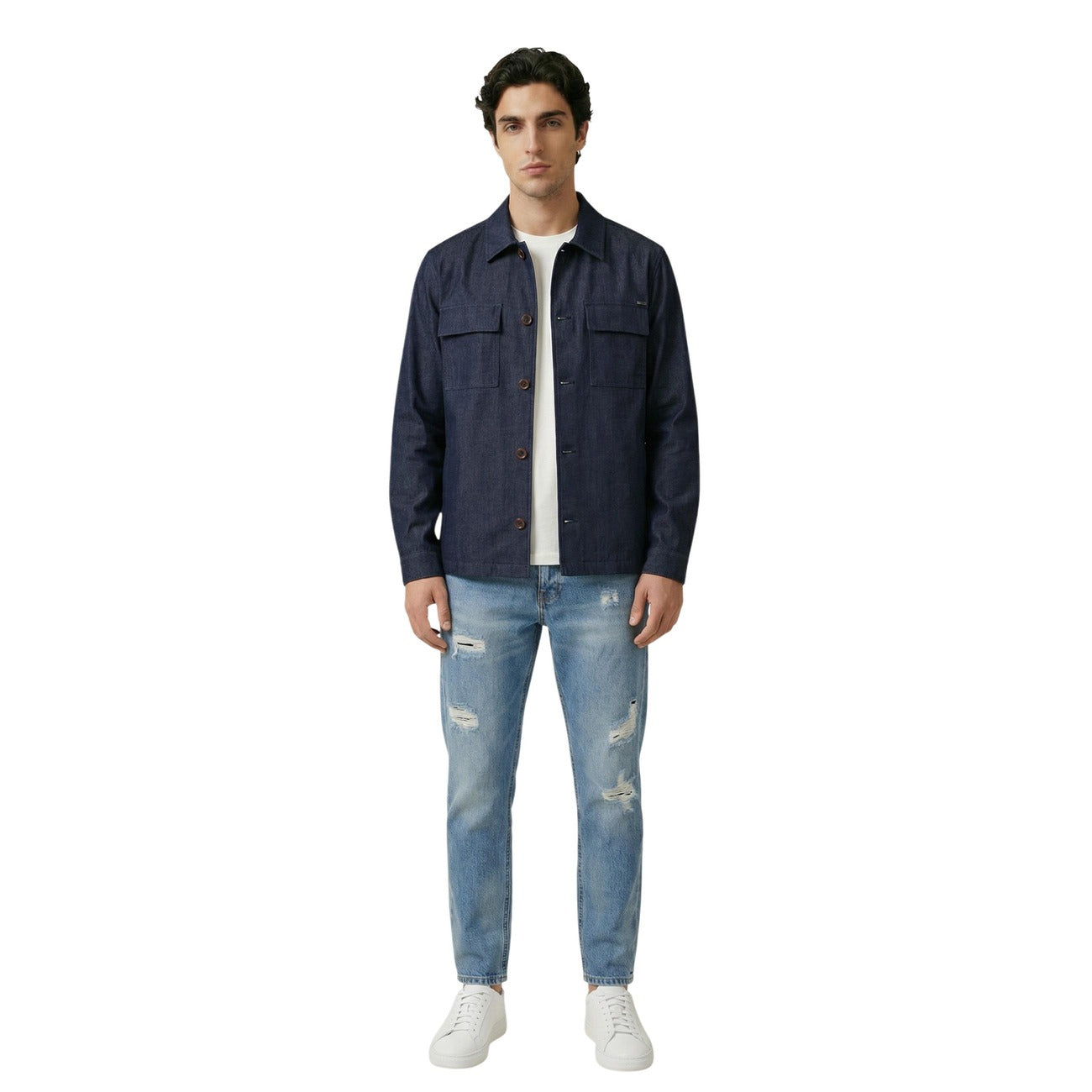 2455699 Gianni Lupo Camicia Blu Uomo