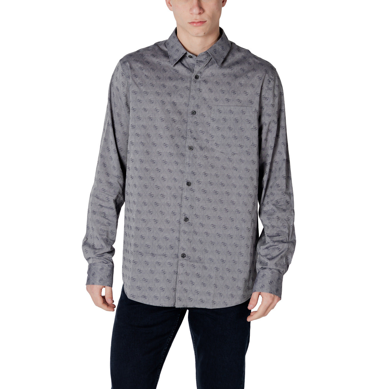 2415424 Guess Camicia Grigia Uomo