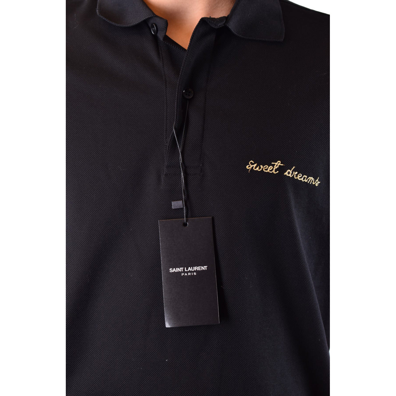 2438253 Saint Laurent Polo Nero Uomo