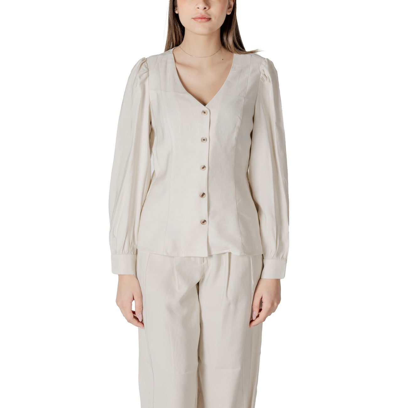484798 Vila Clothes Blusa Bianco Donna Primavera/Estate