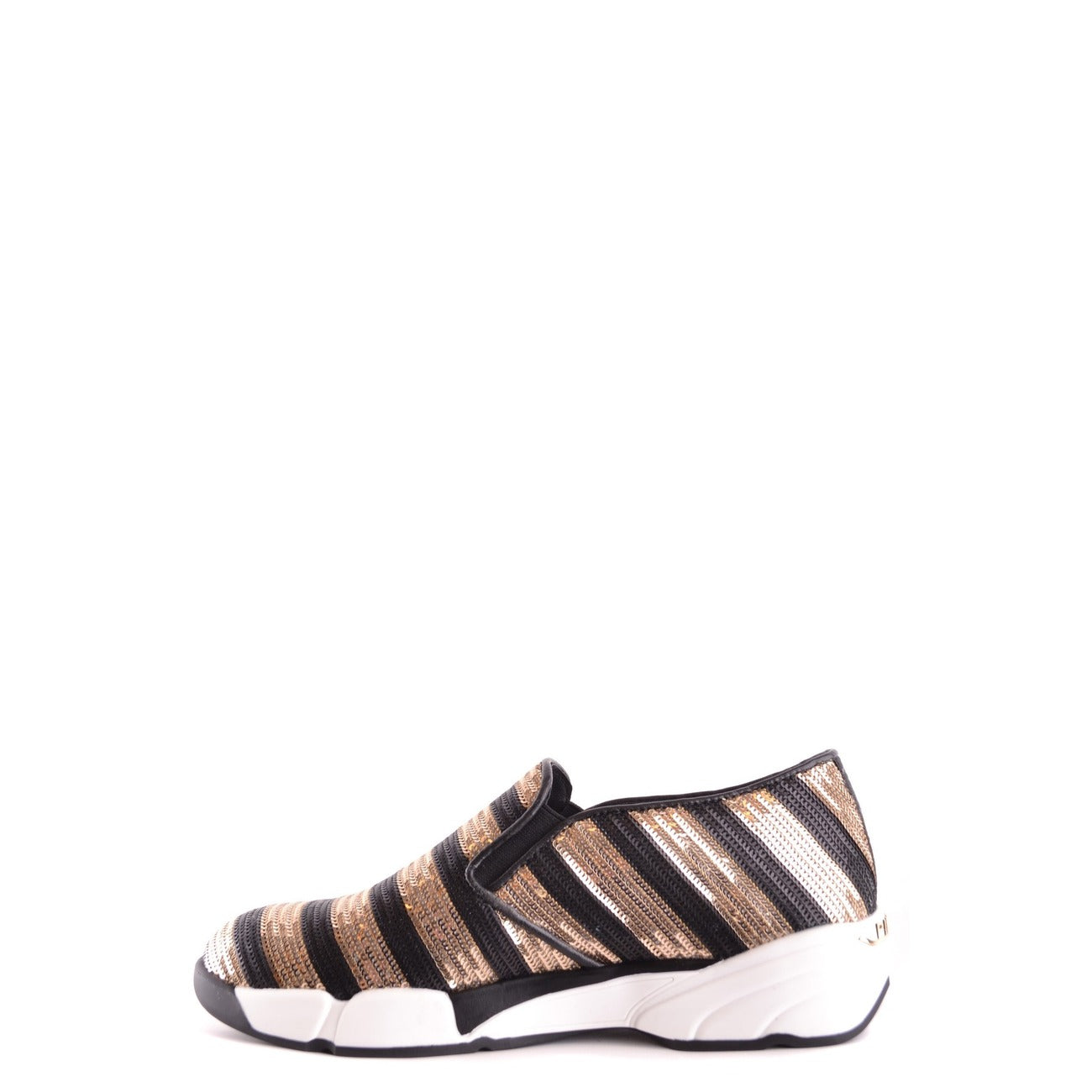 2425254 Pinko Sneakers Nere Donna Tessuto 100% Righe