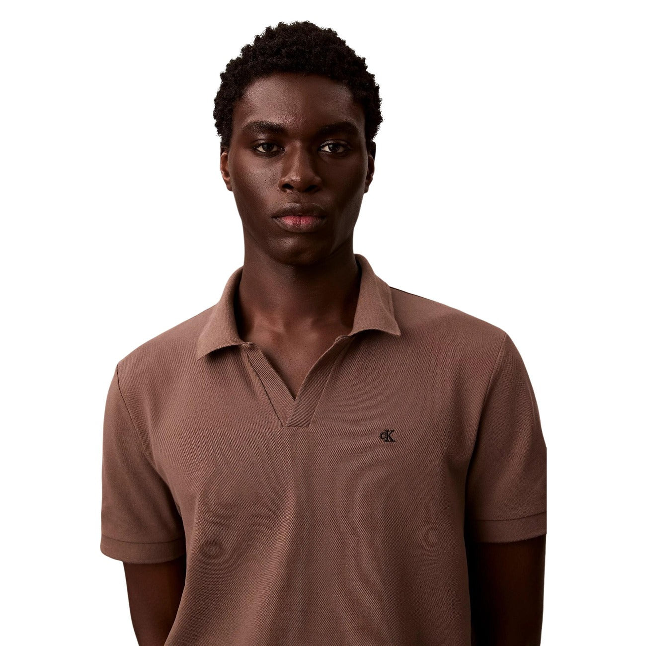 2459983 Calvin Klein Jeans Polo Marrone Uomo
