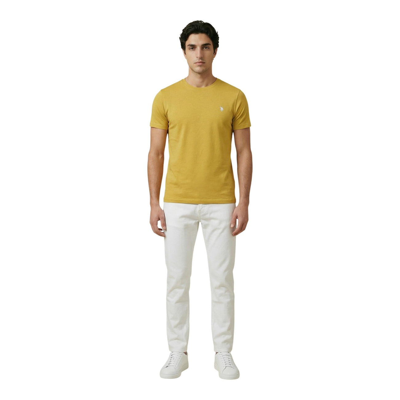 2452651 U.S. Polo Assn. T-Shirt Gialla Uomo