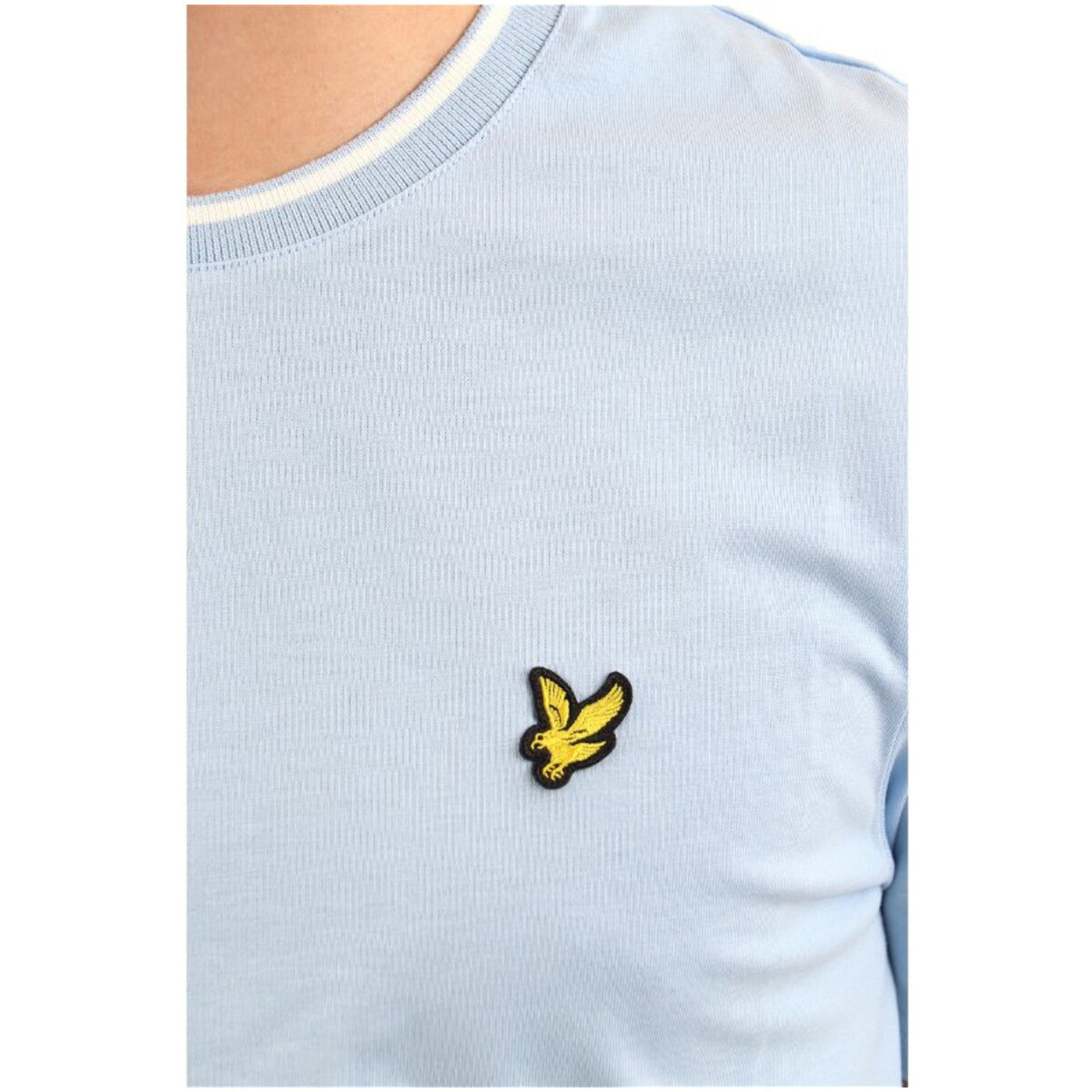 2324917 Lyle & Scott T-Shirt Azzurro Stampa Uomo