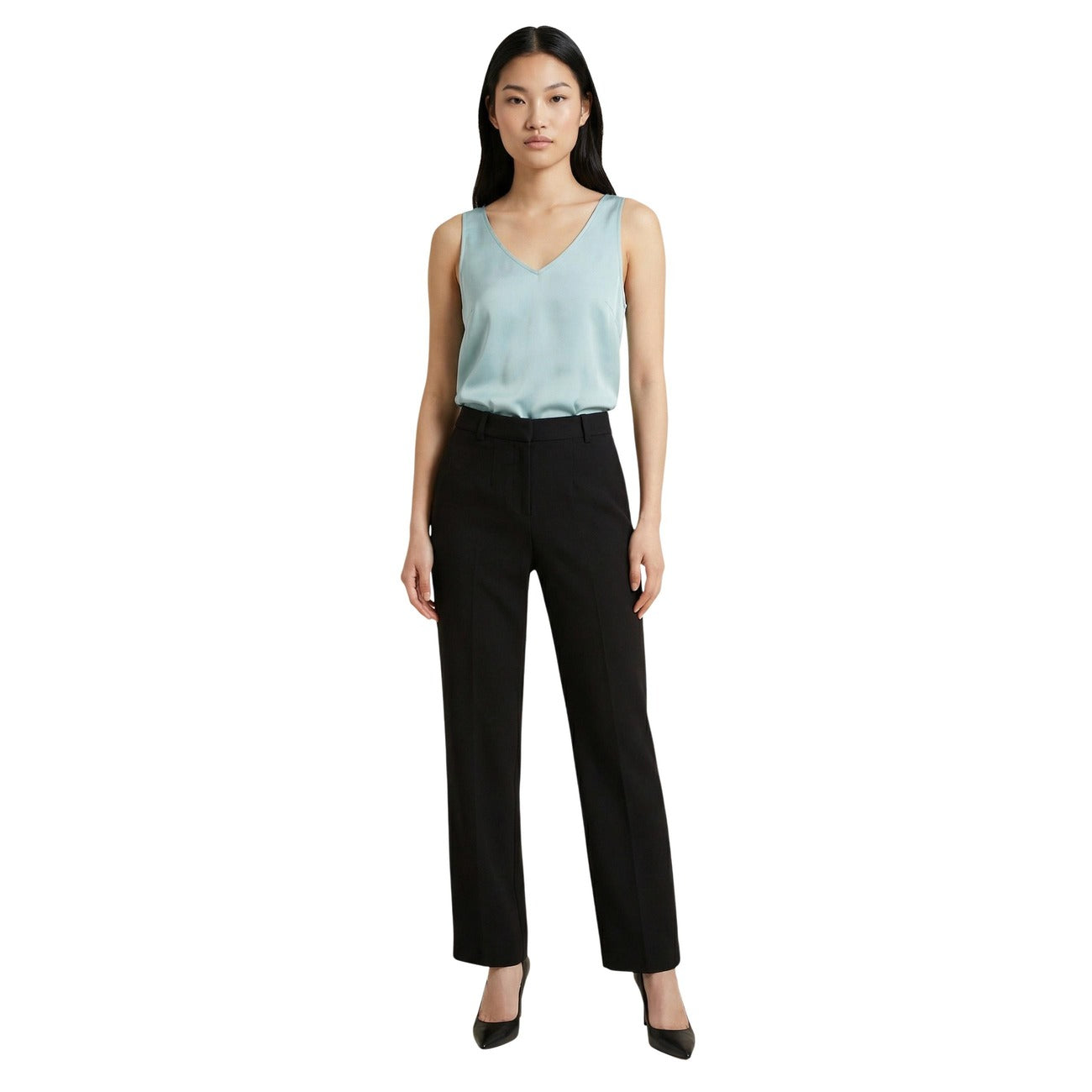 2455691 Artigli Canotta Verde Poliestere Scollo V Donna