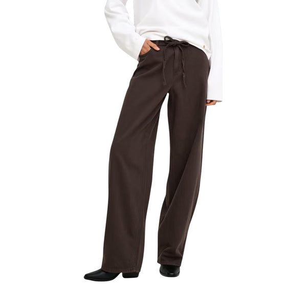 Gianna Silla Mid Waist Straight Belt Pant Pnt Noos Jeans Donna