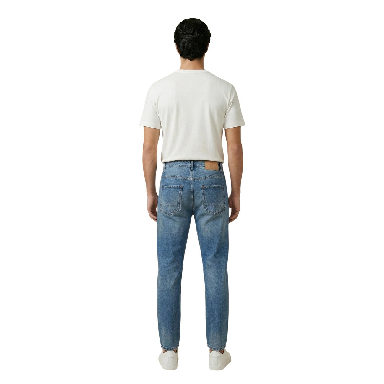 2455565 Gianni Lupo Jeans Azzurro Effetto Consumato Uomo