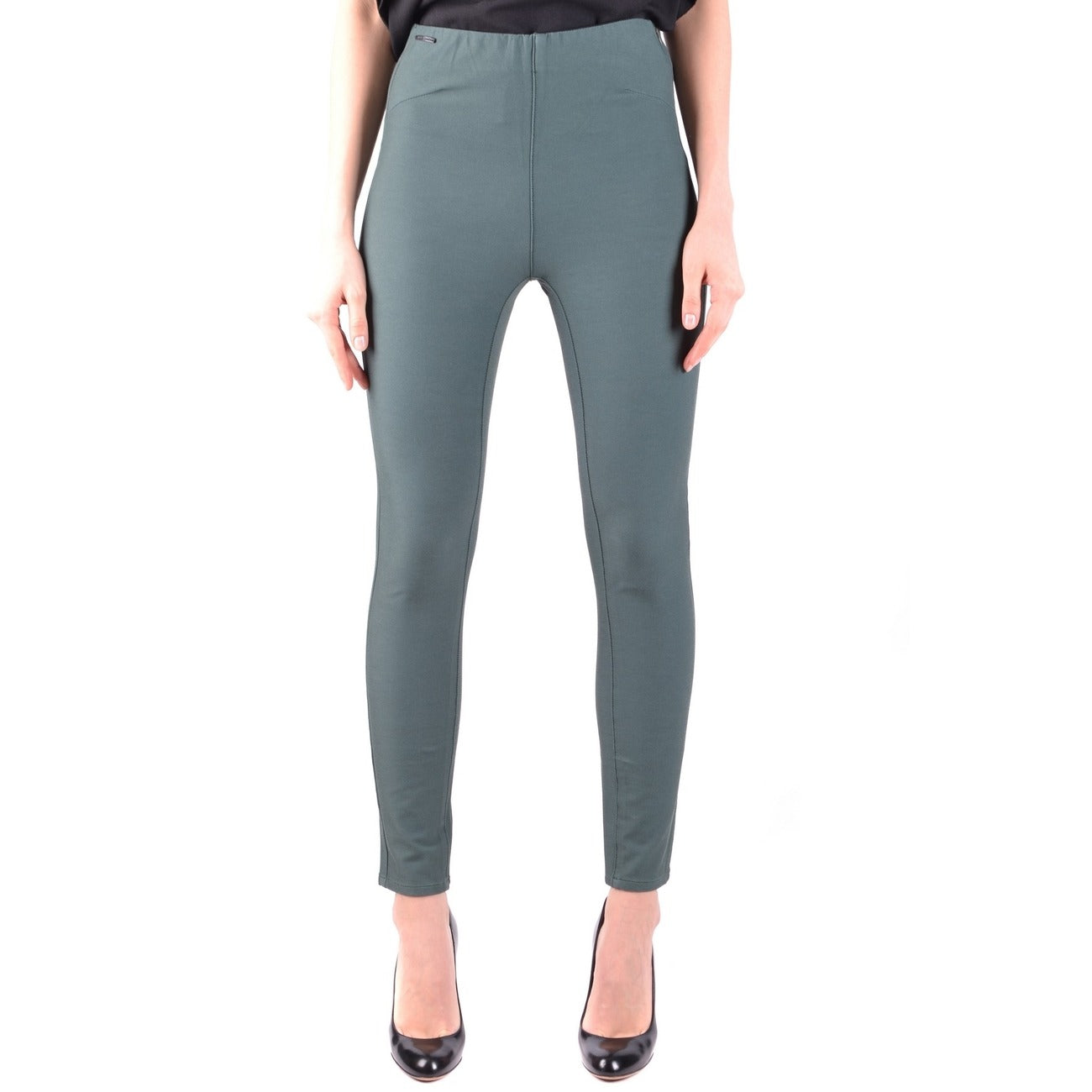2437705 Jacob Cohen Pantaloni Verdi Cotone Elastan Made Italy Donna