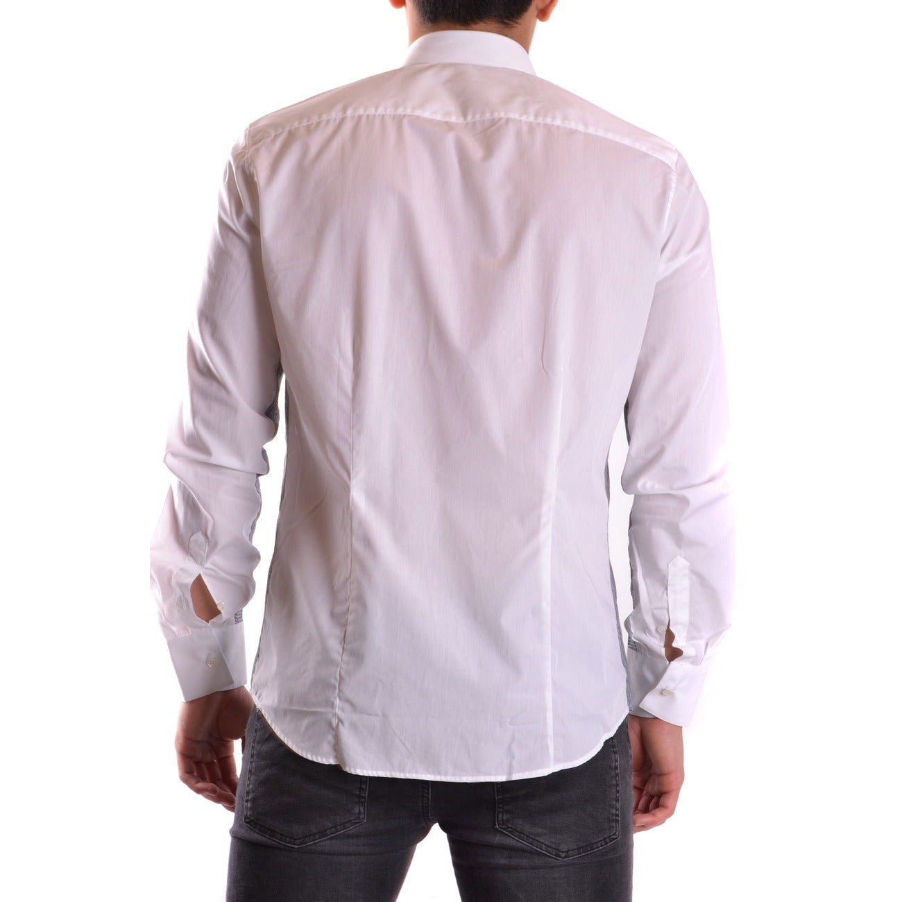 2435365 Neil Barrett Camicia Grigio Righe Maniche Lunghe Uomo