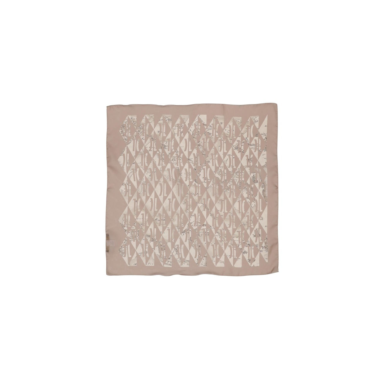 2457537 Alviero Martini Prima Classe Sciarpa Beige Stampa Donna