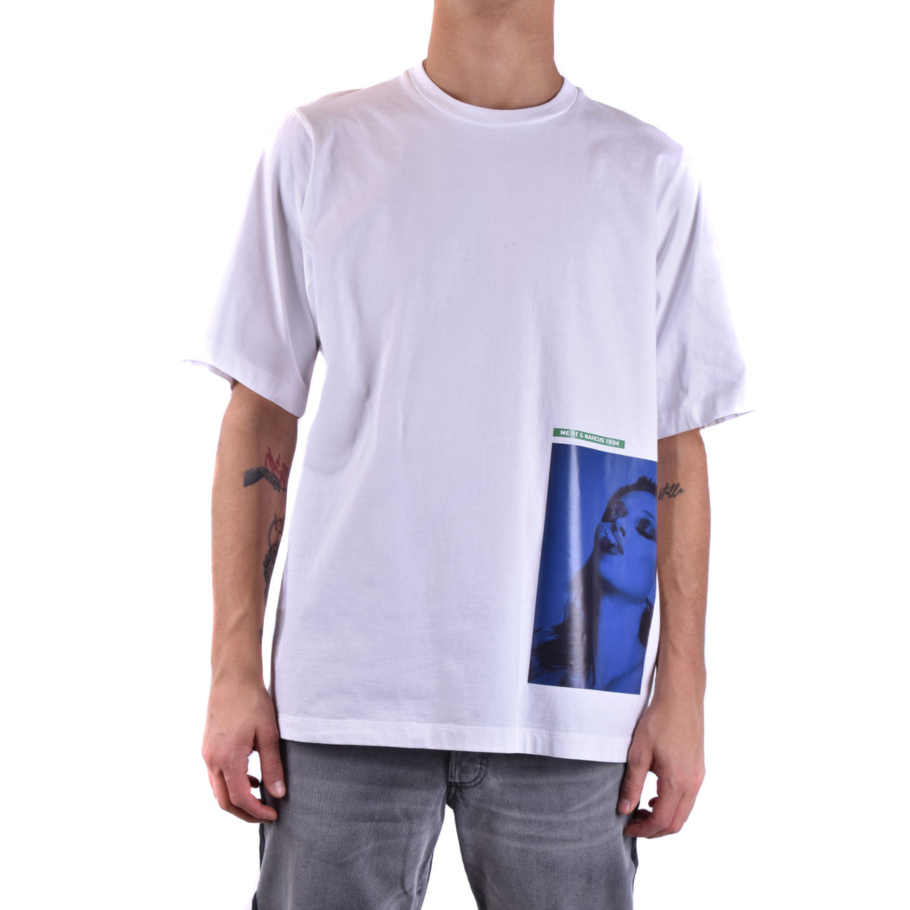 2424732 Dsquared T-Shirt Bianca Stampa Uomo
