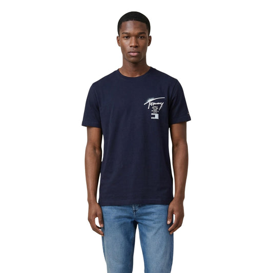 2453247 Tommy Hilfiger Jeans T-Shirt Blu Uomo
