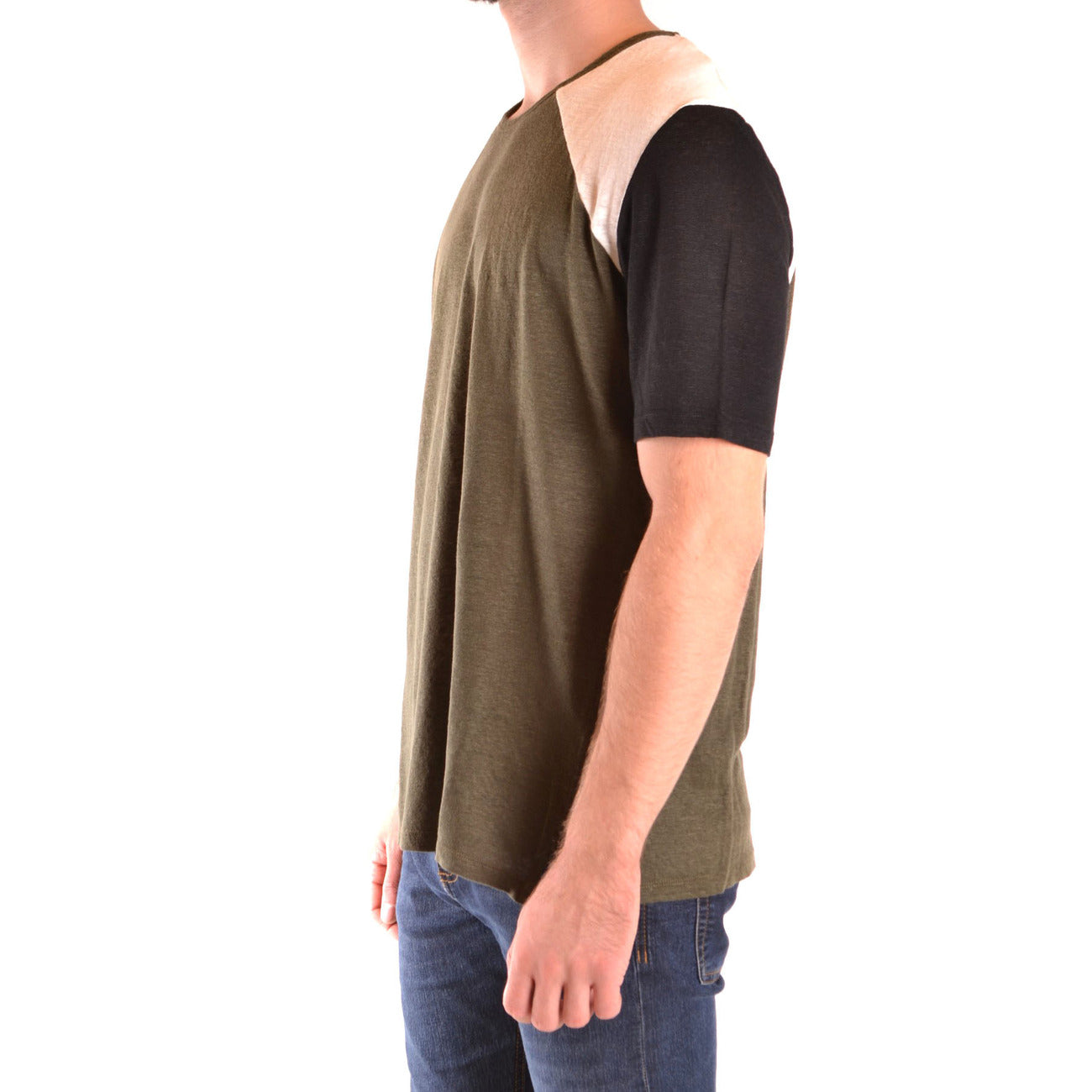 2431247 Paolo Pecora T-shirt Multicolore Lino Uomo