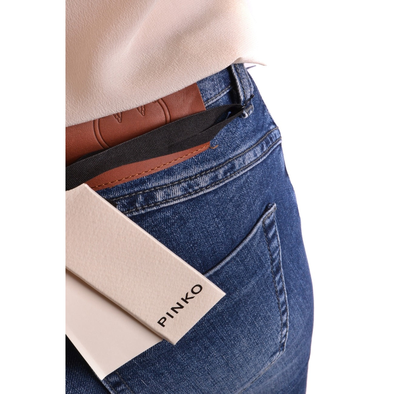 2438413 Pinko Jeans Blu Donna Cotone 100% Tasche
