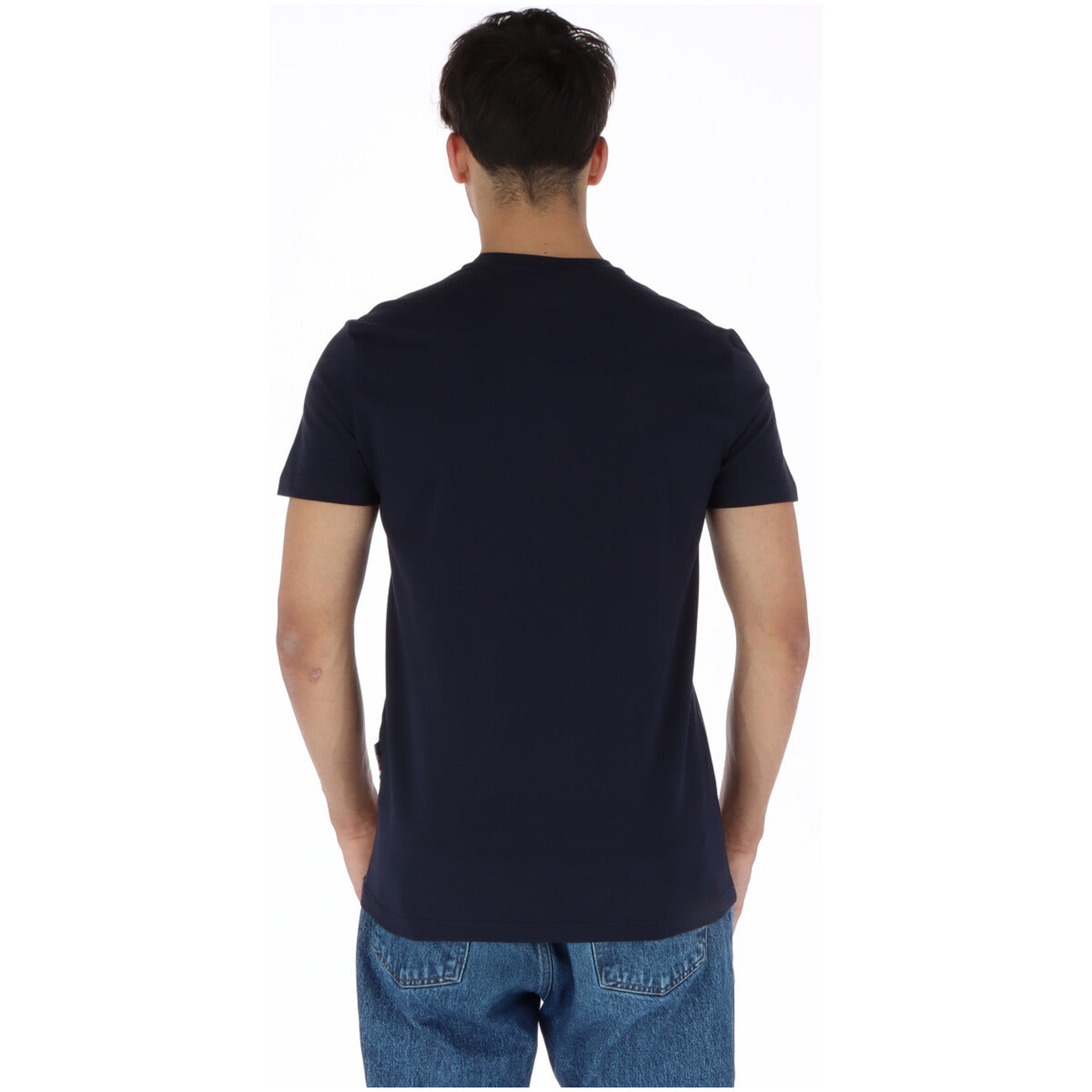 443763 Plein Sport T-Shirt Blu Stampa Uomo