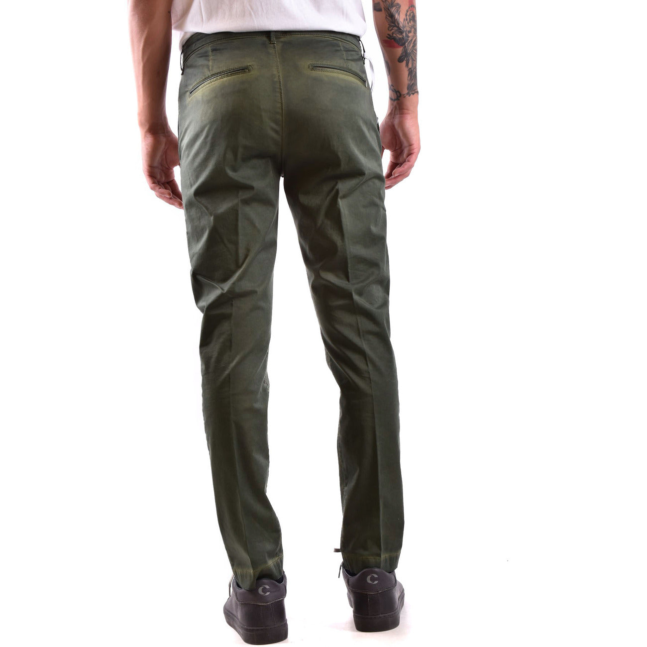 2428952 Dondup Pantaloni Verde 100% Cotone Uomo