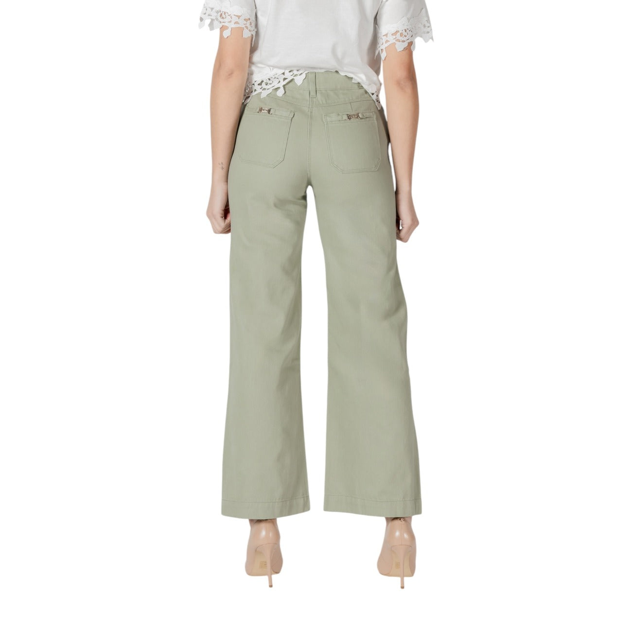 485260 Morgan De Toi Pantaloni Verde Donna Primavera/Estate
