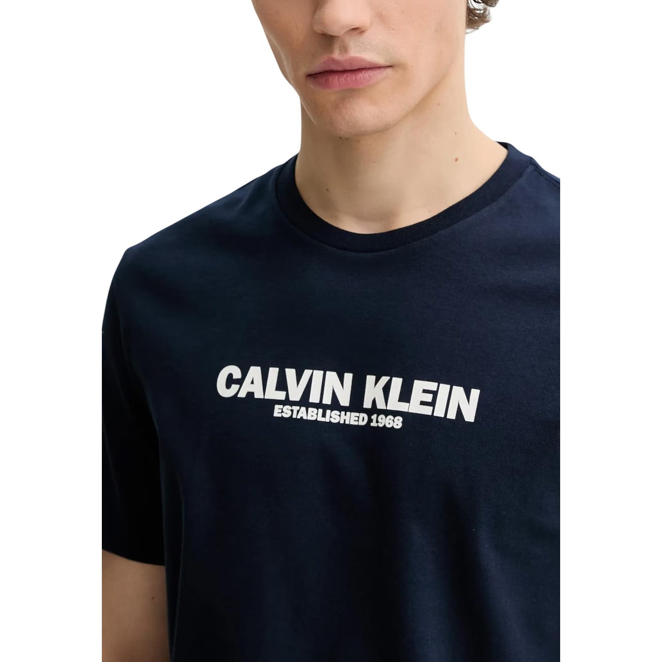 2448017 Calvin Klein T-shirt Blu Stampa Uomo