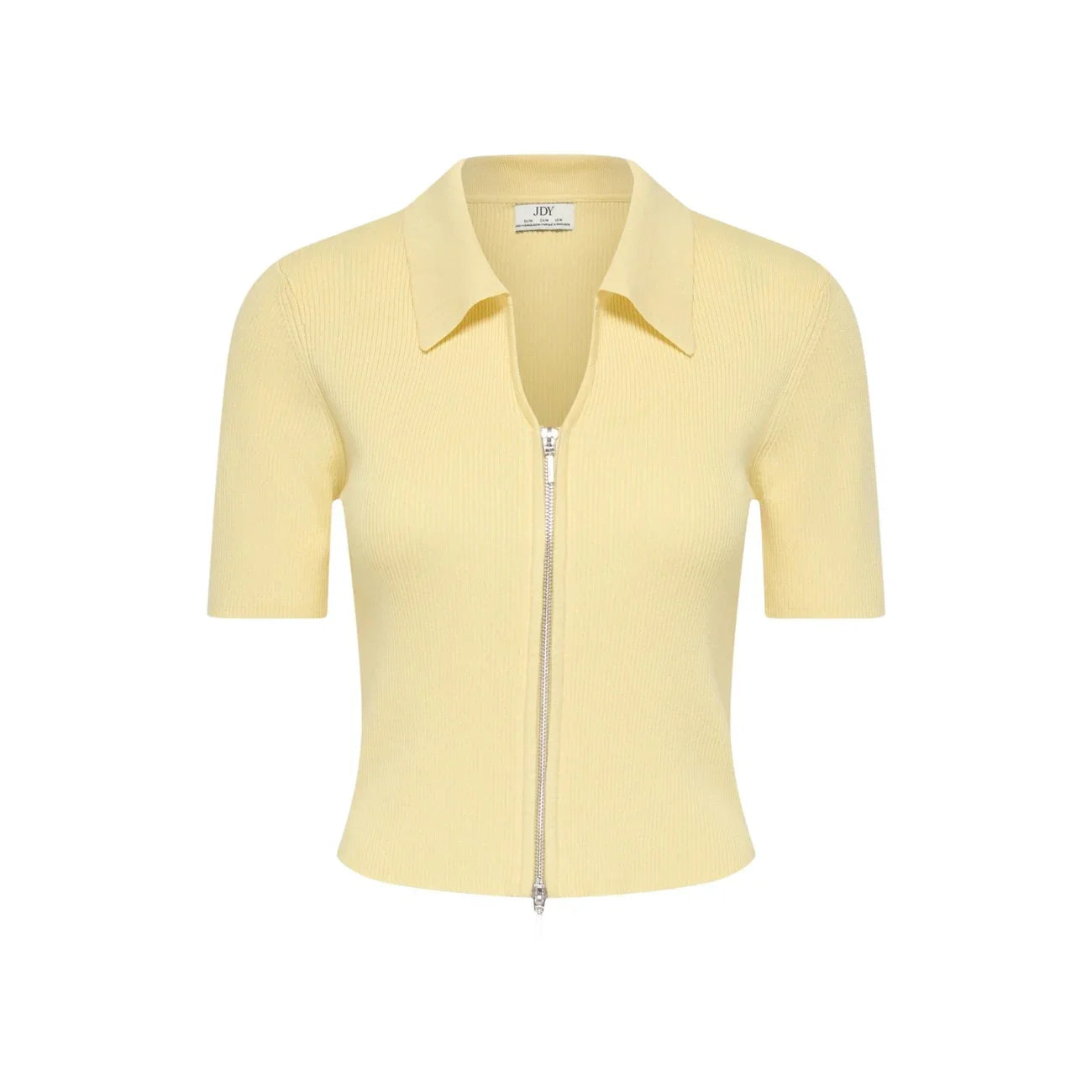 517455 Jacqueline De Yong Cardigan Giallo Maniche Corte Donna