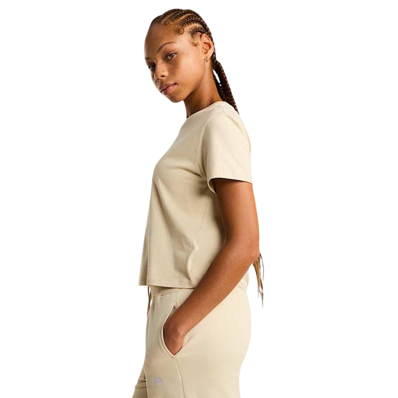 517611 The North Face T-Shirt Beige Maniche Corte Donna