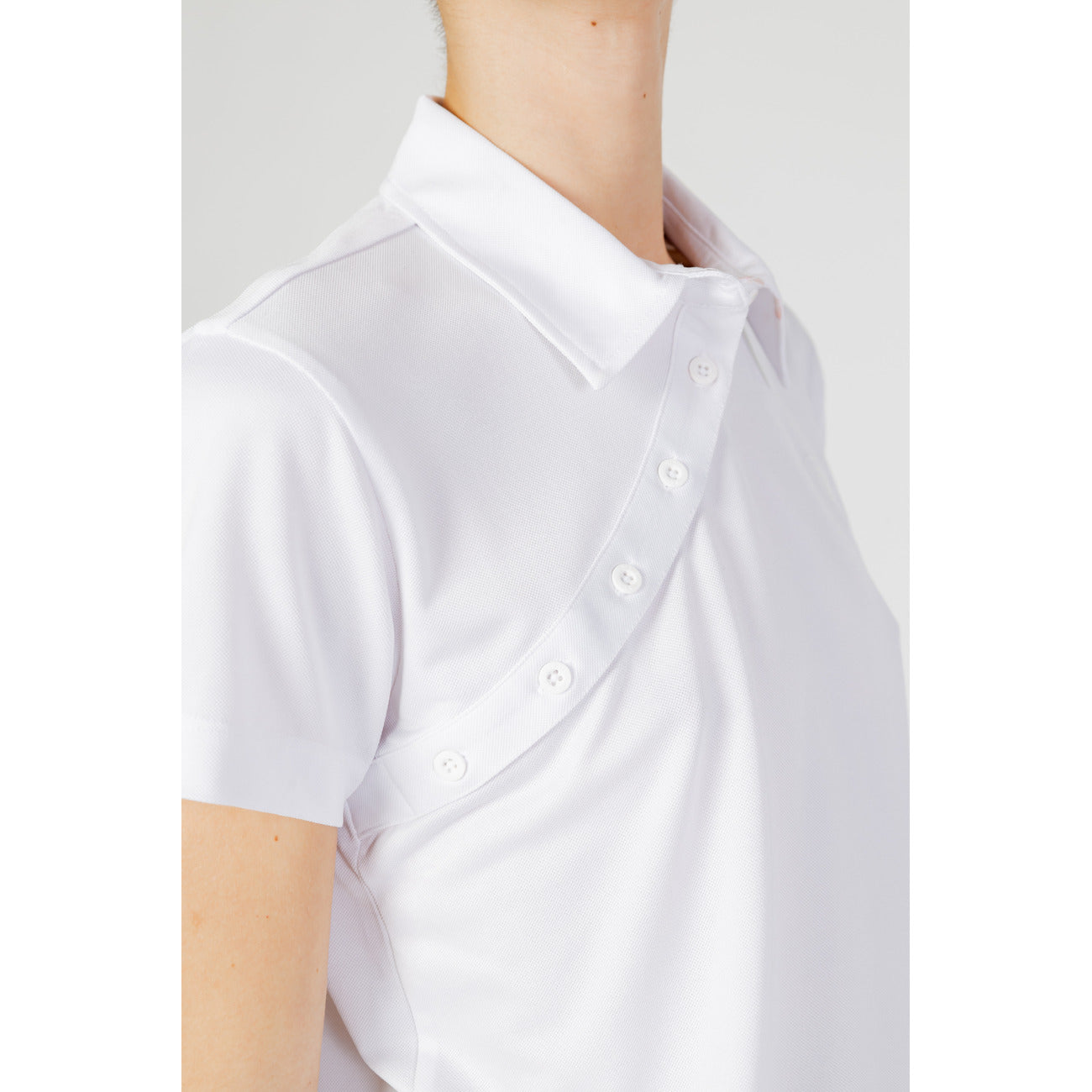 02339 Blauer Polo Bianca Donna