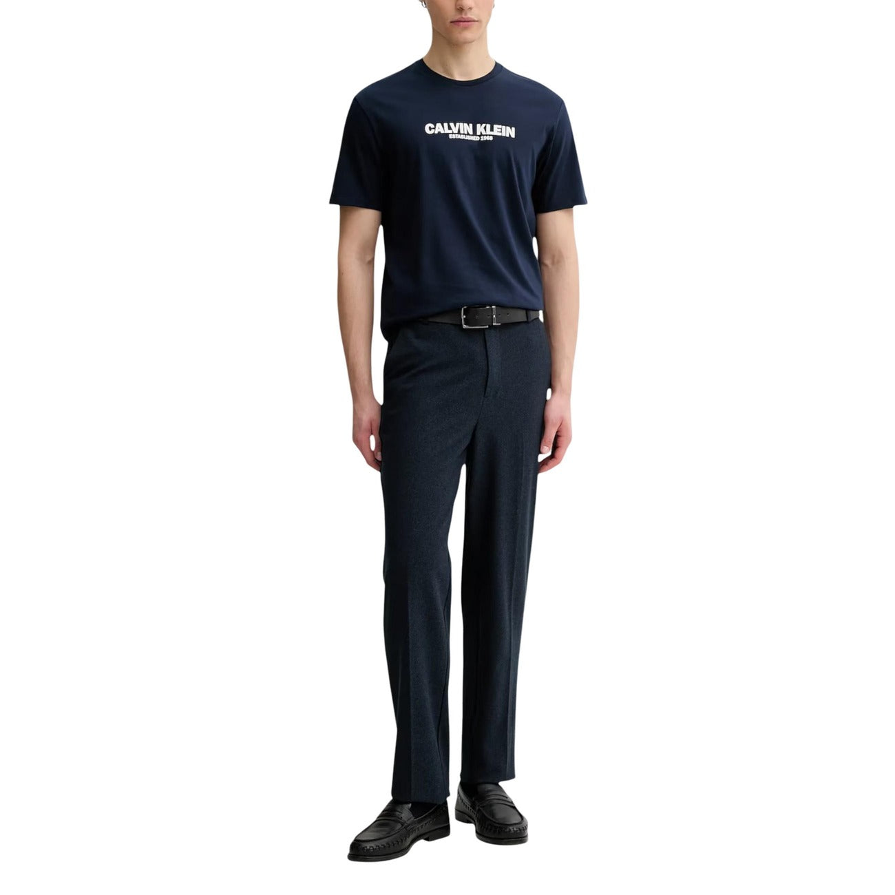 2448017 Calvin Klein T-shirt Blu Stampa Uomo