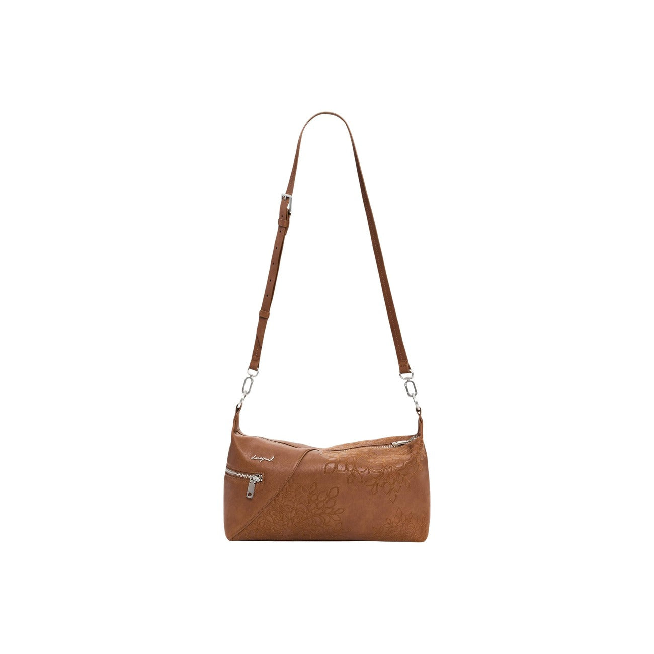 2454682 Desigual Borsa Cammello Poliestere