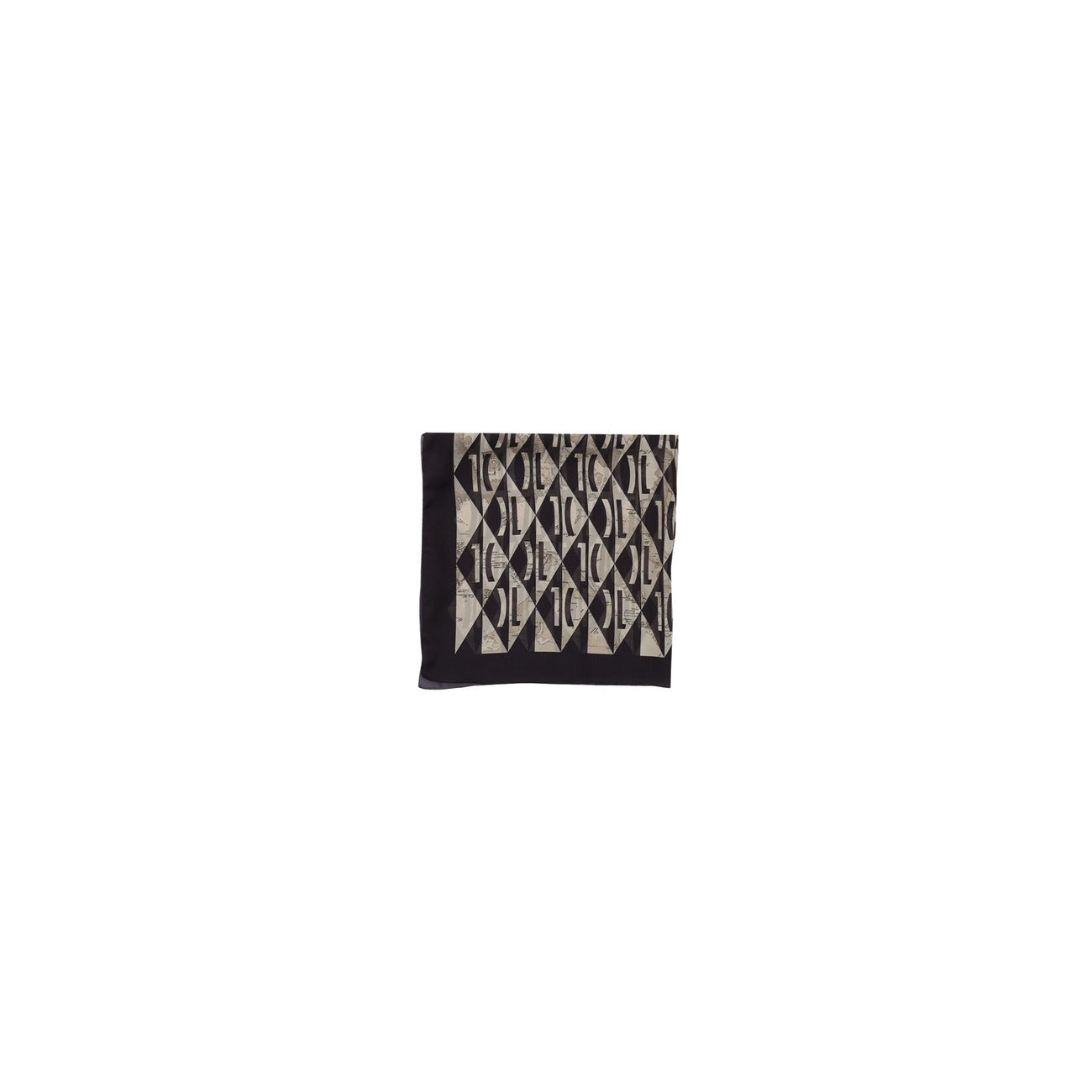 2457536 Alviero Martini Prima Classe Sciarpa Nero Stampa Donna