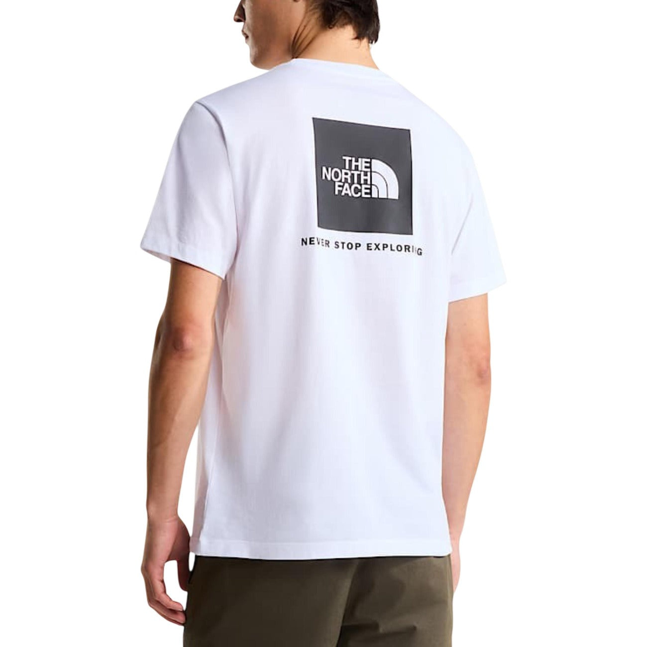 2456640 The North Face T-Shirt Bianca Stampa Cotone Poliestere Uomo